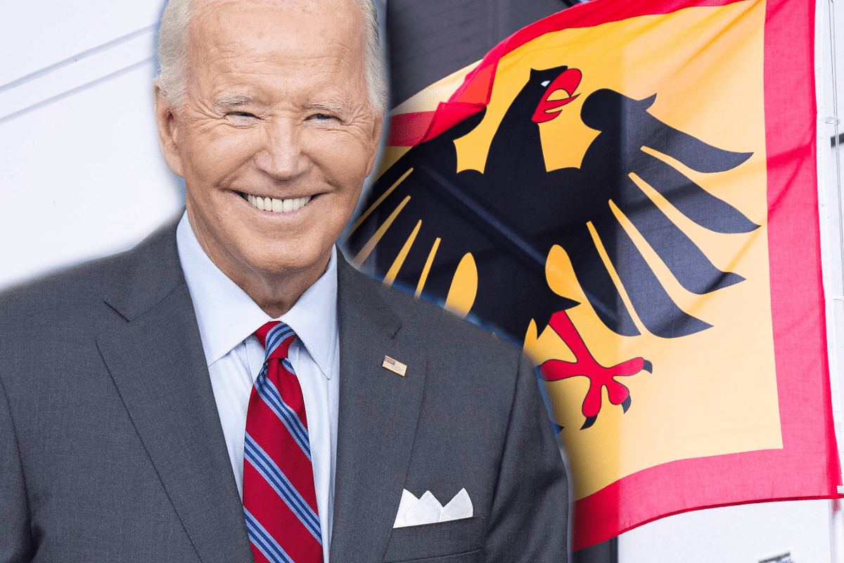 Biden wird in Deutschland geehrt.