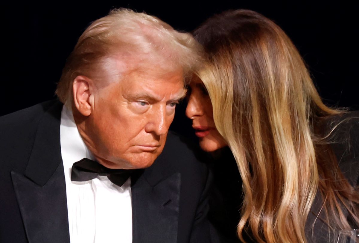 Donald Trump mit seiner Frau Melania.