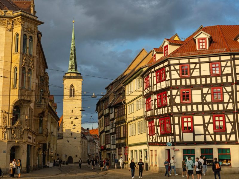 Blick auf die Innenstadt von Erfurt (Symbolbild)