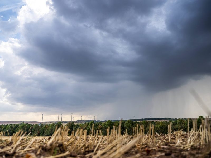 Eine Regenfront zieht in der Nähe von Thüringen (Symbolbild)