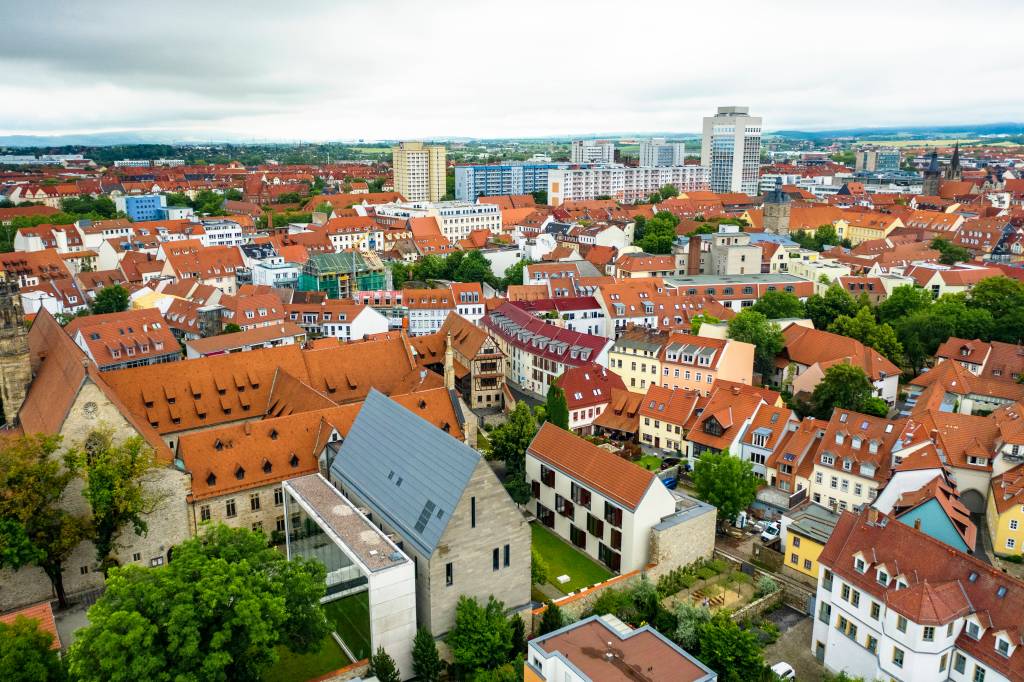 Stadt Erfurt Ansicht von oben