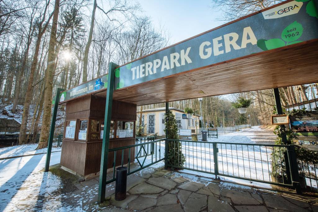 Eingang des Tierpark Gera 