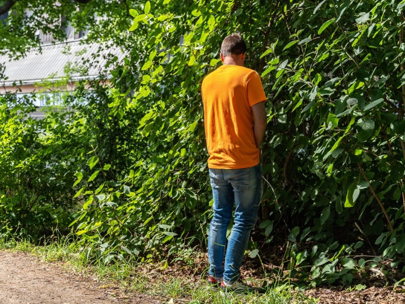 Wildpinkeln ist in Leipzig richtig teuer. (Symbolbild)